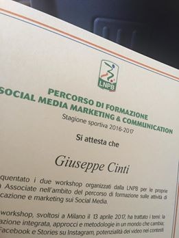 Giornate di formazione sugli strumenti di social media marketing, applicati al Marketing Sportivo